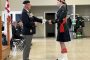 Wyngaarden receives a 2023 Royal Canadian Legion Cadet Medal of Excellence.